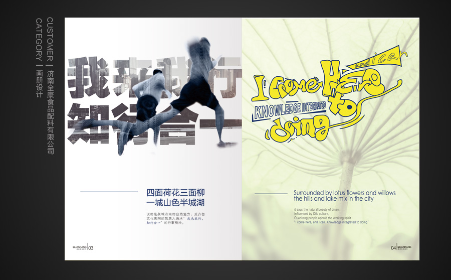 泉康配料創意畫冊設計